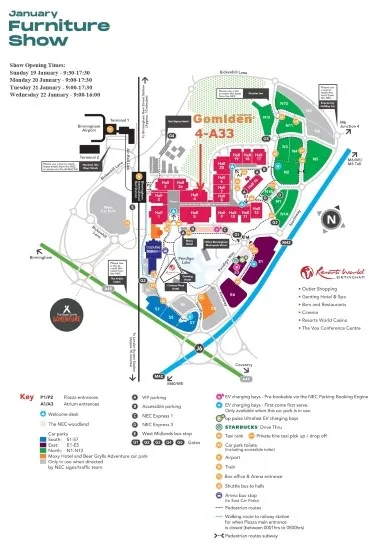 Exhibition area layout of January Furniture Show Exhibition area layout of January Furniture Show